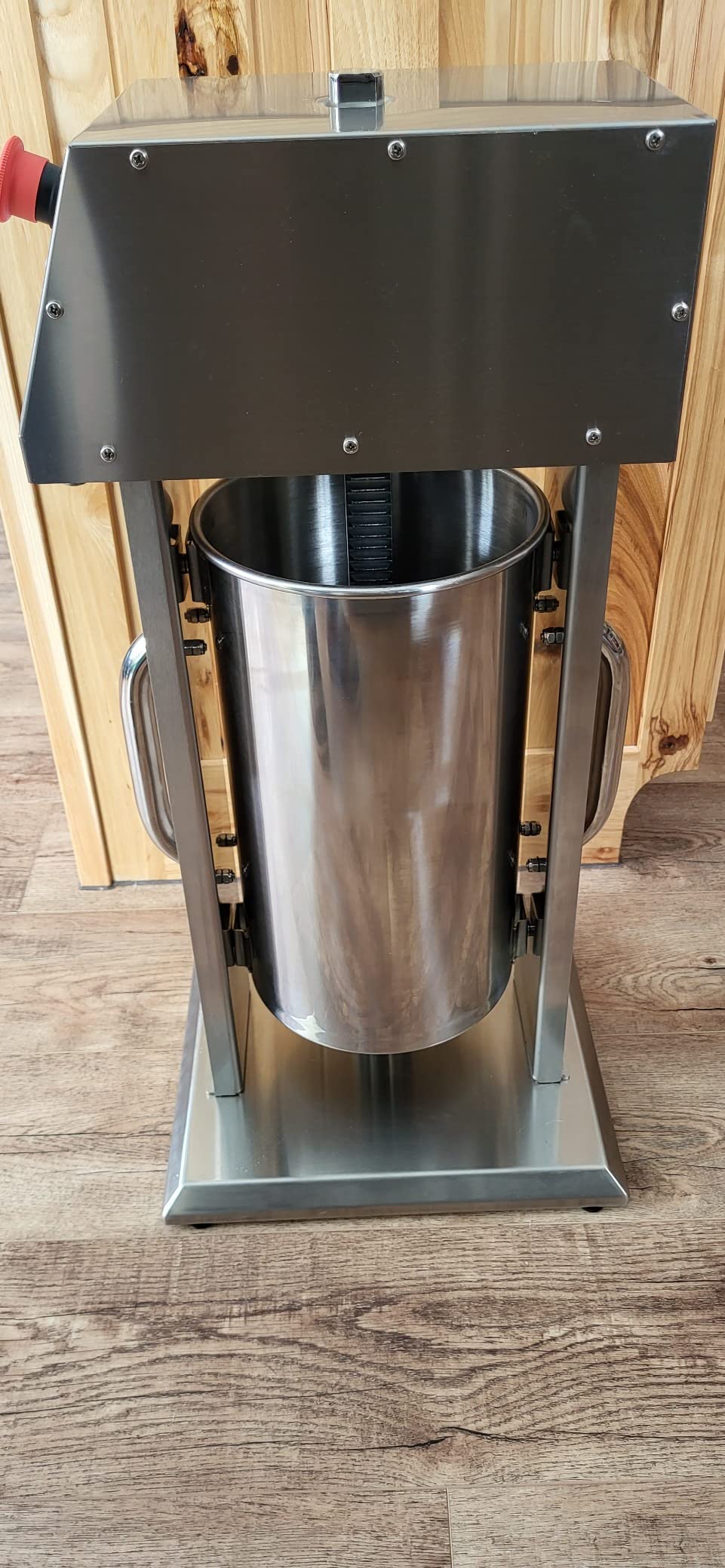 Hakka 30LB Electric Sausage Stuffer, Stainless Steel Electric Sausage Makers and Churro Makers Commercial Sausage Filling Machine with 5 Stuffing Tubes 4 Churros Making Parts customer photo 2