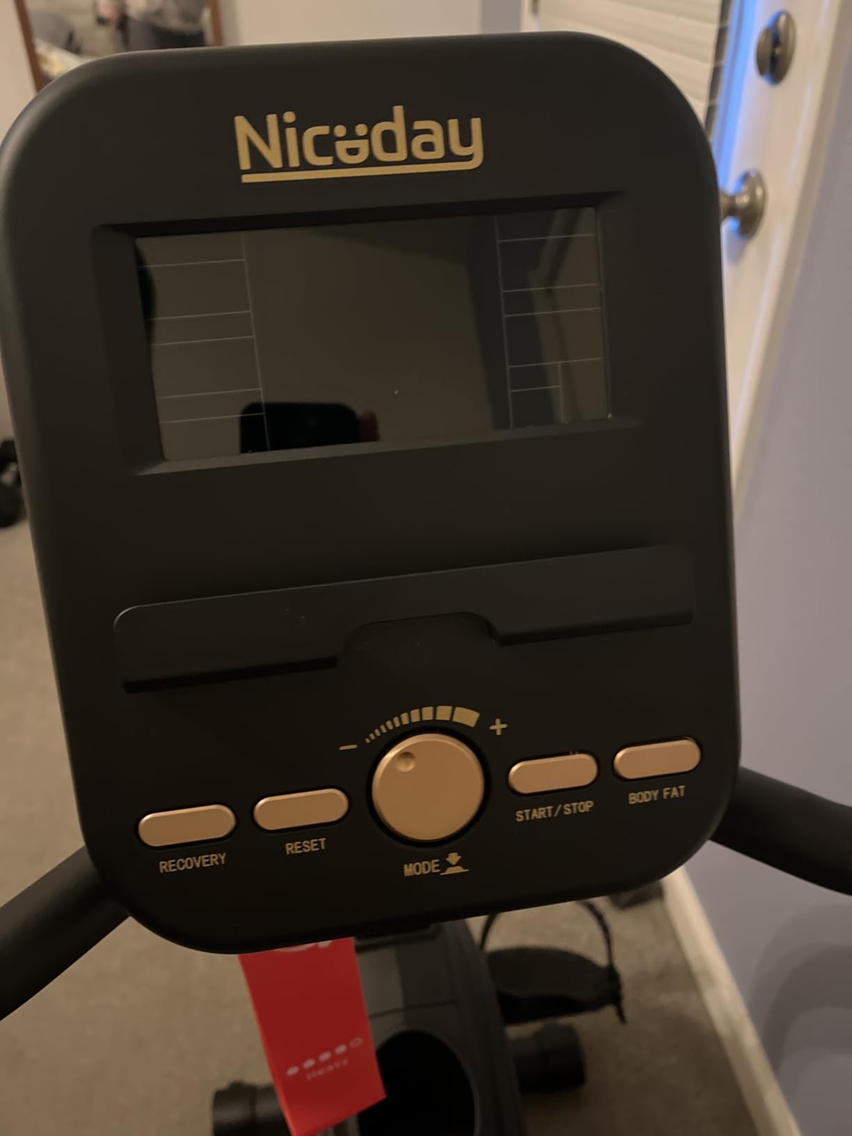Niceday Recumbent Exercise Bike, Recumbent Bike for Home, Recumbent Stationary Bike 400LBS Weight Capacity, Magnetic Recumbent Bike with Smart APP, LCD Monitor, Heart Rate Handle customer photo 1