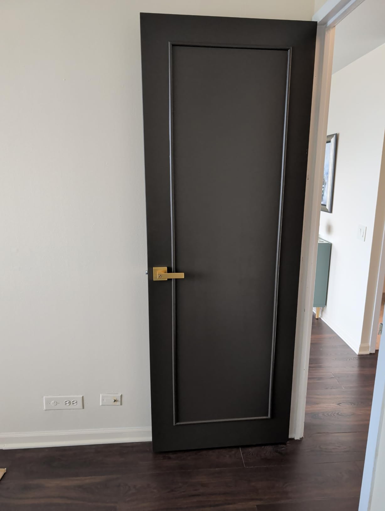 Probrico 8 Pack| Square Privacy Door Levers Locksets in Matte Black Finish, Bed/Bath Door Levers Keyless Interior Handles, Reversible for Left Right Handed Doors customer photo 1