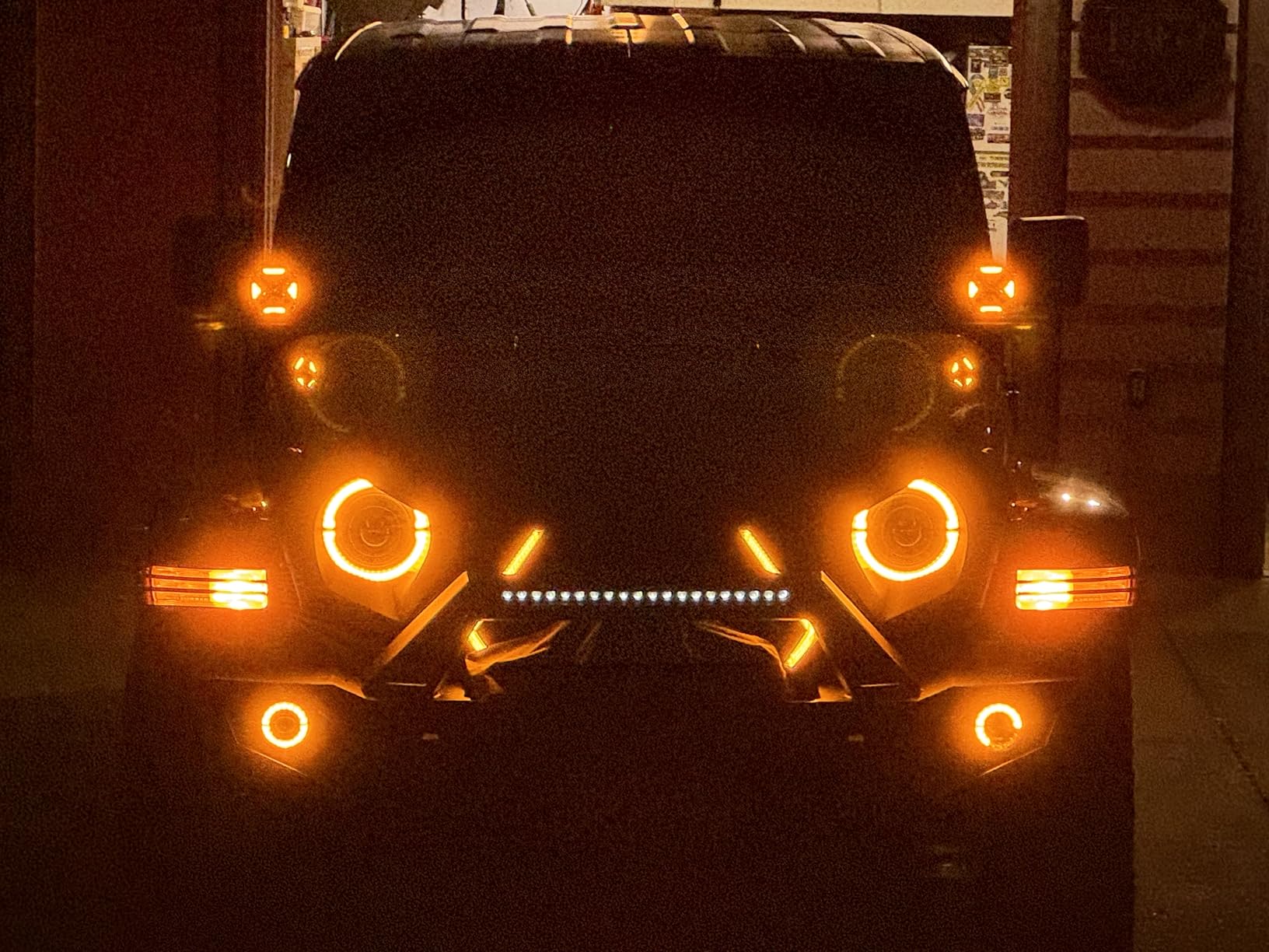 Auxbeam 50 Inch LED Light Bar, 288W Curved Amber White Strobe Lights, 6 Modes Spot Flood Combo Beam Fog Memory Reset Function Driving Light with Wiring Harness Kit for Car Jeep Off Road SUV UTV ATV customer photo 2