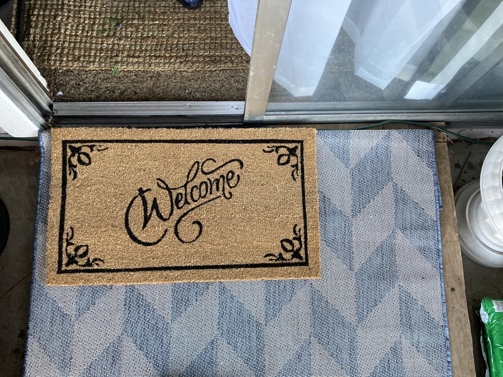 LuxUrux Welcome Mats Outdoor Coco Coir Doormat, with Heavy-Duty PVC Backing - Natural - Perfect Color/Sizing for Outdoor/Indoor uses. (24 x 36 Inch) customer photo 1