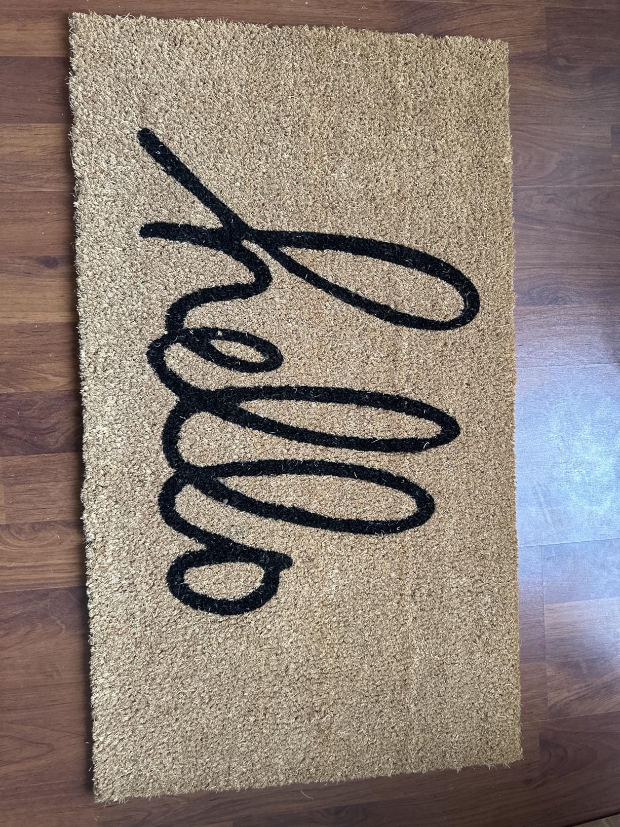 LuxUrux Welcome Mats Outdoor Coco Coir Doormat, with Heavy-Duty PVC Backing - Natural - Perfect Color/Sizing for Outdoor/Indoor uses. (24 x 36 Inch) customer photo 2