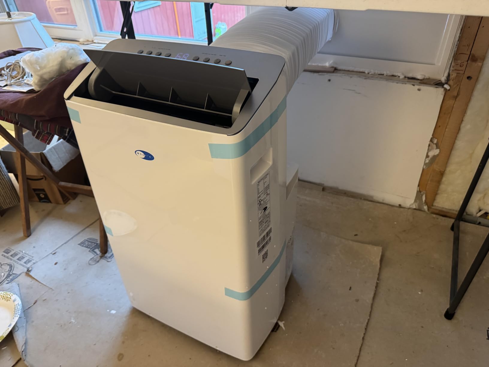 Whynter ARC-1230WNH 14,000 BTU (12,000 BTU SACC) NEX Inverter Dual Hose Cooling Portable Air Conditioner, Heater, Dehumidifier, and Fan with Smart Wi-Fi, Up to 600 sq ft in White customer photo 1