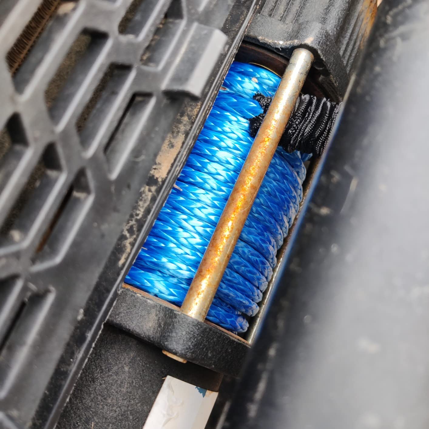 Synthetic Winch Rope 5/16'' x 50ft, 13000LBS Synthetic Winch Line Cable Rope with Protective Sleeve + Forged Winch Hook for Off Road Vehicle ATV UTV SUV Truck Boat Winch Accessory customer photo 2