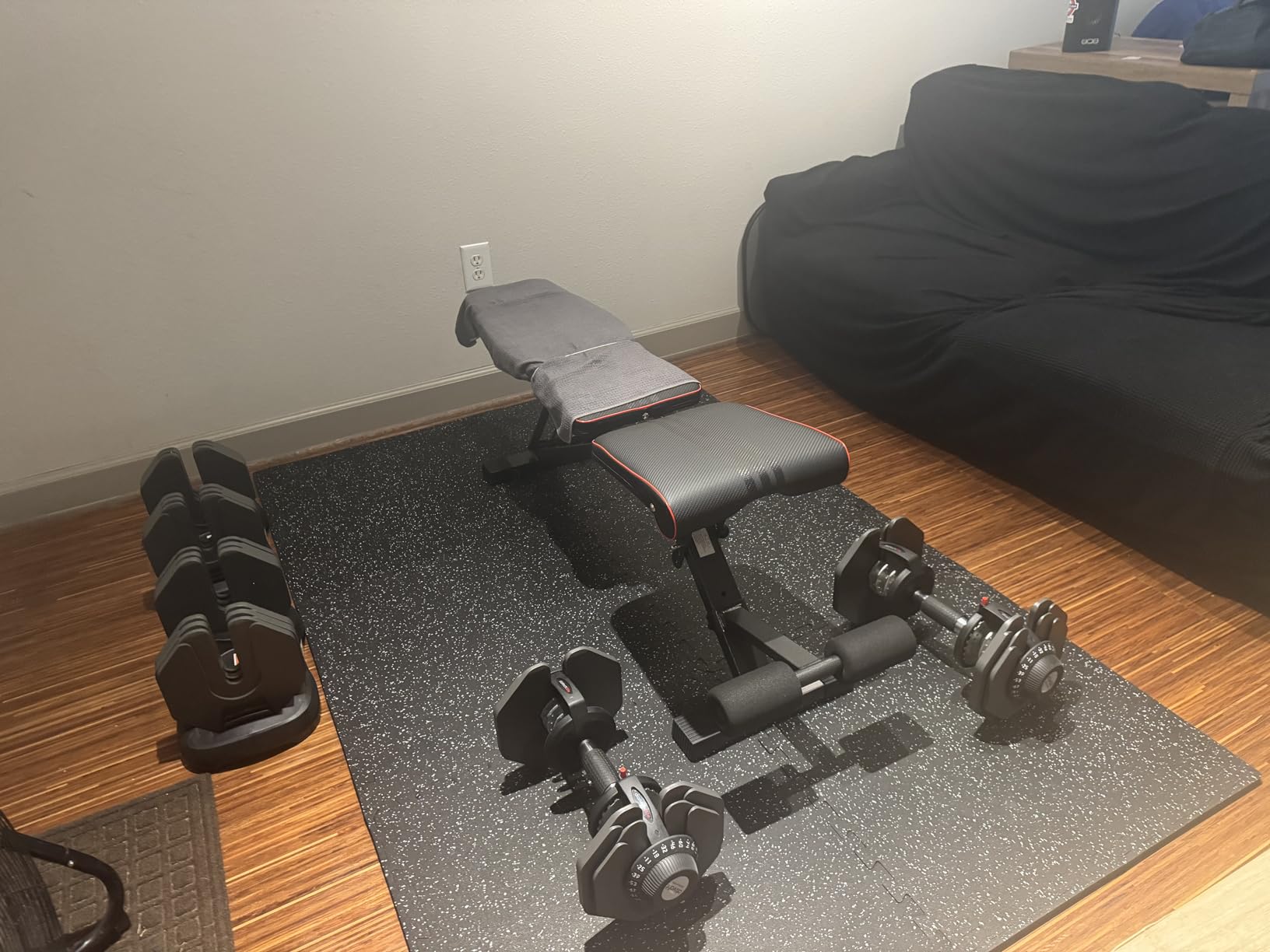 ATIVAFIT Adjustable Dumbbell Set (50/66/88 LB Pair), 10-12-in-1 Free Weights with Storage Box, Quick Dial Weight System, Secure Safety Lock, Anti-Slip Steel Grip, All-in-One Space-Saving Home Gym for Full Body Strength Training customer photo 1