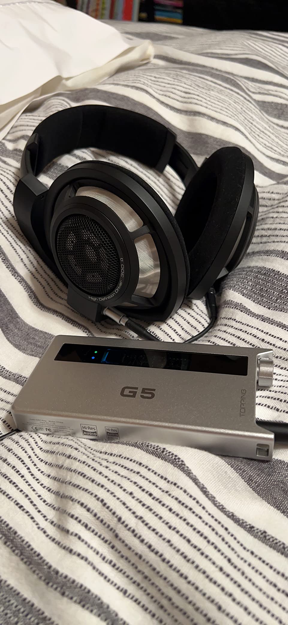 Topping G5 Portable NFCA Headphone Amplifier DAC - USB Type C/Bluetooth/AUX Input, 6.35mm Line Out 3.5mm/4.4mm Headphone Out LDAC Hi-Res Audio (Black) customer photo 1