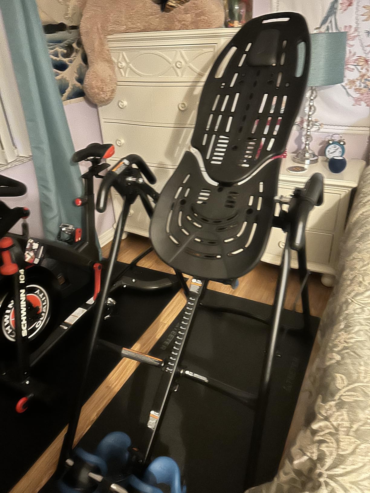TEETER EP-560 Inversion Table w/Accessories for Back Pain Relief - FDA-Registered, UL Safety Certified, 300 lb Capacity customer photo 2