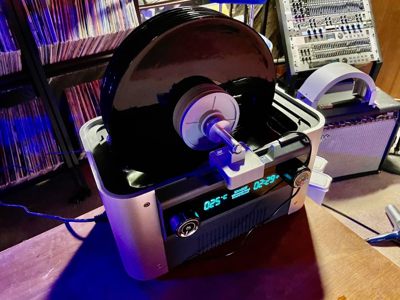 iSonic CS6.1-Pro Motorized Ultrasonic Vinyl Record Cleaner for 10 LPs, with Filter and Spin Drying, 1.6 Gal/6L, 110V customer photo 2