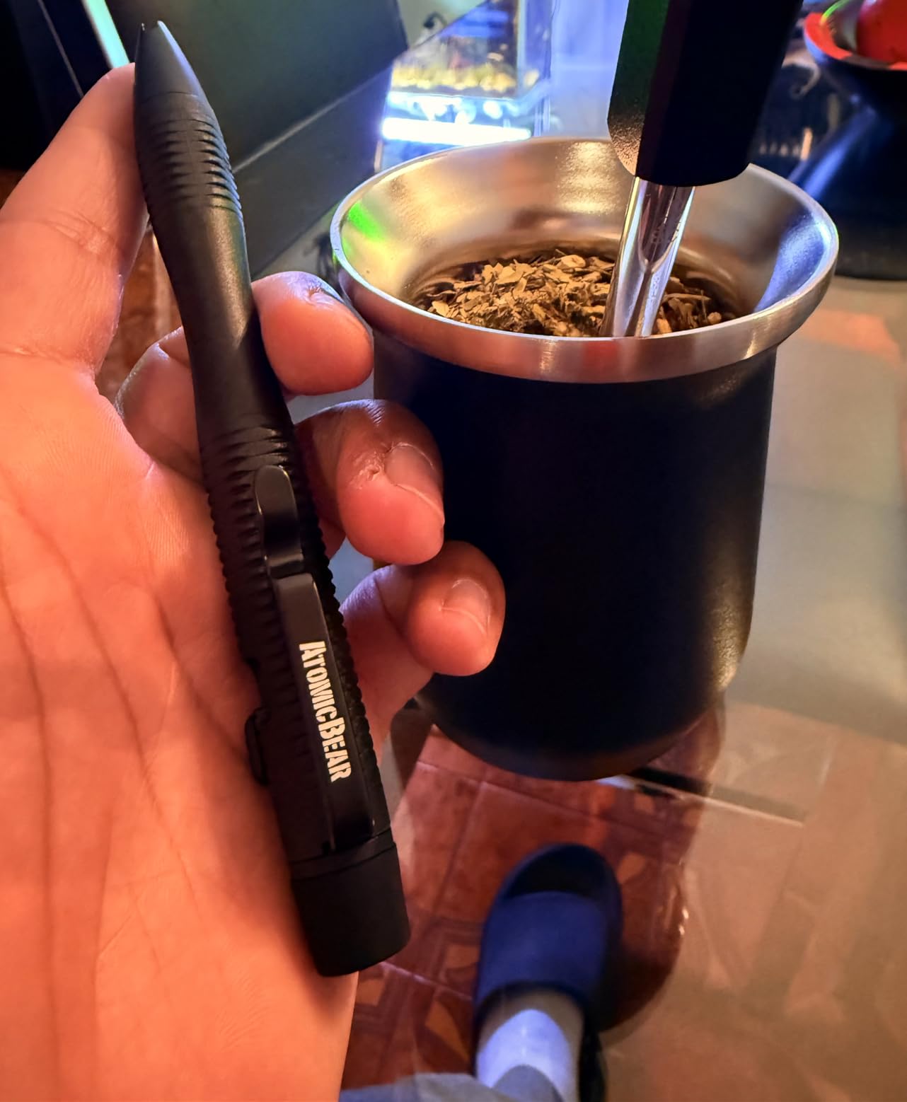 The Atomic Bear Stealth Pen Pro Tactical Pen for Self Defense - Enhanced Writing Survival Pen with Glass Breaker to Escape & Defend - Bonus Training to Protecting Yourself - Great Gift for Men customer photo 1