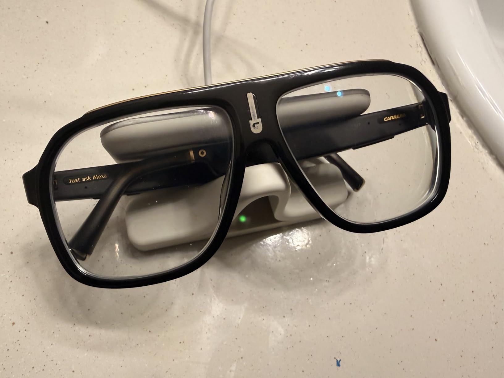 Carrera Smart Glasses with Alexa (newest model), Smart audio glasses, Cruiser black frames with gradient sunglass lenses, Navigator customer photo 1