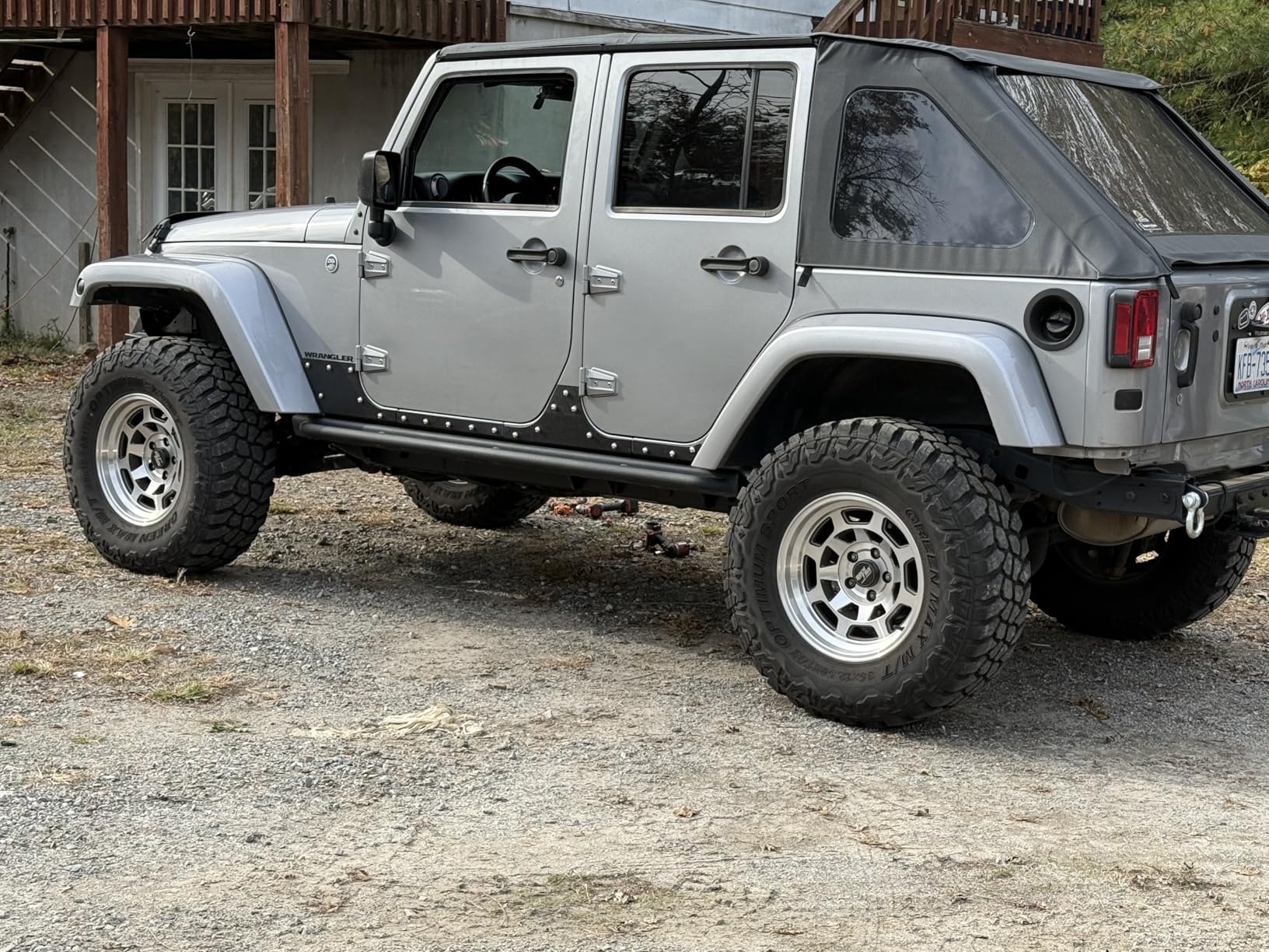 Kojem Door Armor Cladding Skid Plate Compatible with 2007-2018 Jeep Wrangler JK 4 Doors Powder Coated Steel Heavy-Duty Black Slider Rocker Guards Rock Panel customer photo 2