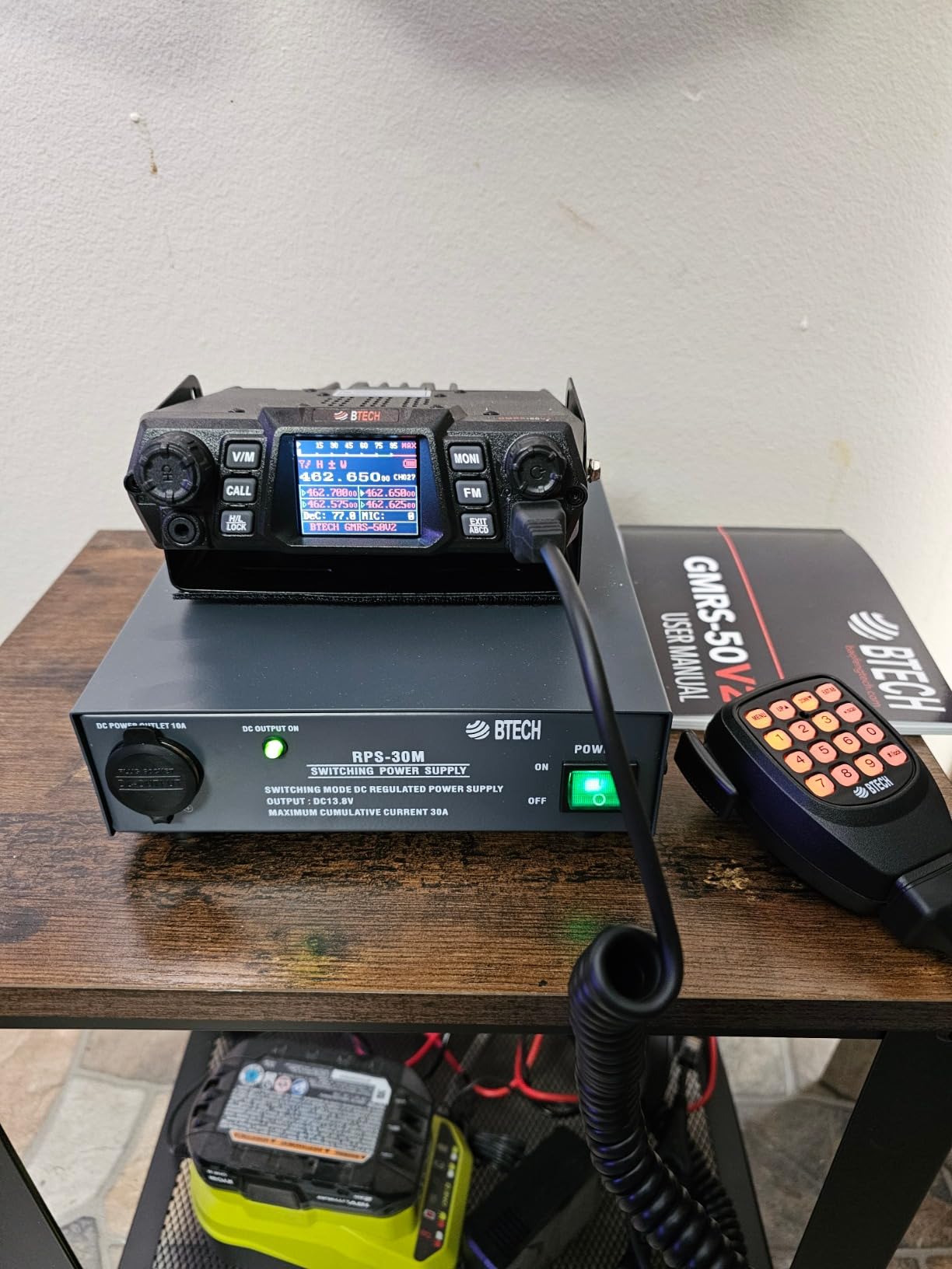 BTECH GMRS-50V2 50W 256 Fully Customizable Channels Mobile GMRS Two-Way Radio. Repeater Compatible, Dual Band Scanning (VHF/UHF), FM, & NOAA Weather Broadcast Receiver customer photo 1