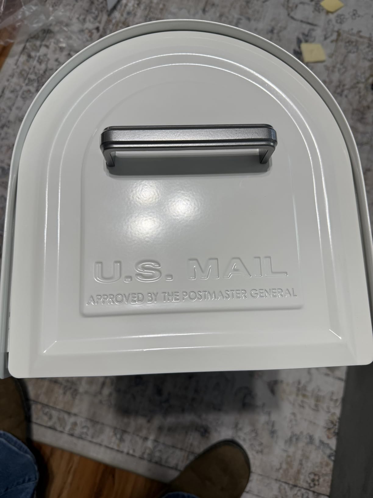 Architectural Mailboxes Reliant Secure, Locking USPS Approved Heavy Duty, Steel Metal Post Mounted Mail Box for Outside, Black, Large Curbside Mailbox with Magnetic Door customer photo 2