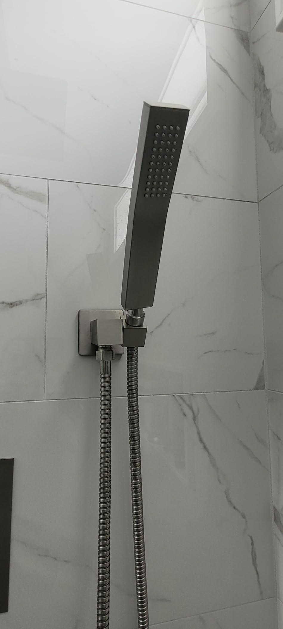 gotonovo Rainfall Bathroom Shower System Rain Shower Head and Handle Set Wall Mounted Shower Complete Combo Solid Brass Pressure Balancing Shower Mixer Valve 12 Inch Brushed Gold customer photo 2