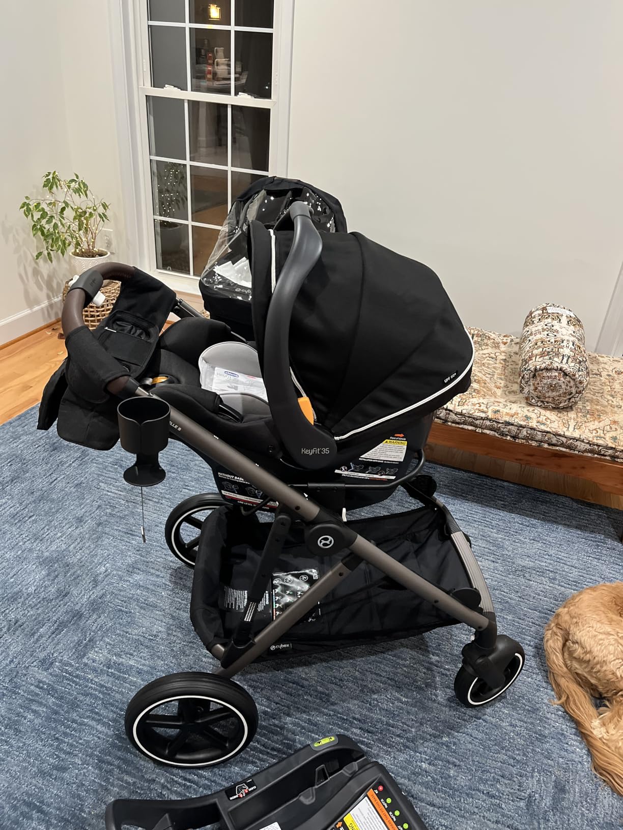 Cybex Gazelle S Stroller Modular Double for Infant and Toddler - Detachable Shopping Basket, Over 20+ Configurations, Folds Flat for Easy Storage - Seashell Beige customer photo 2