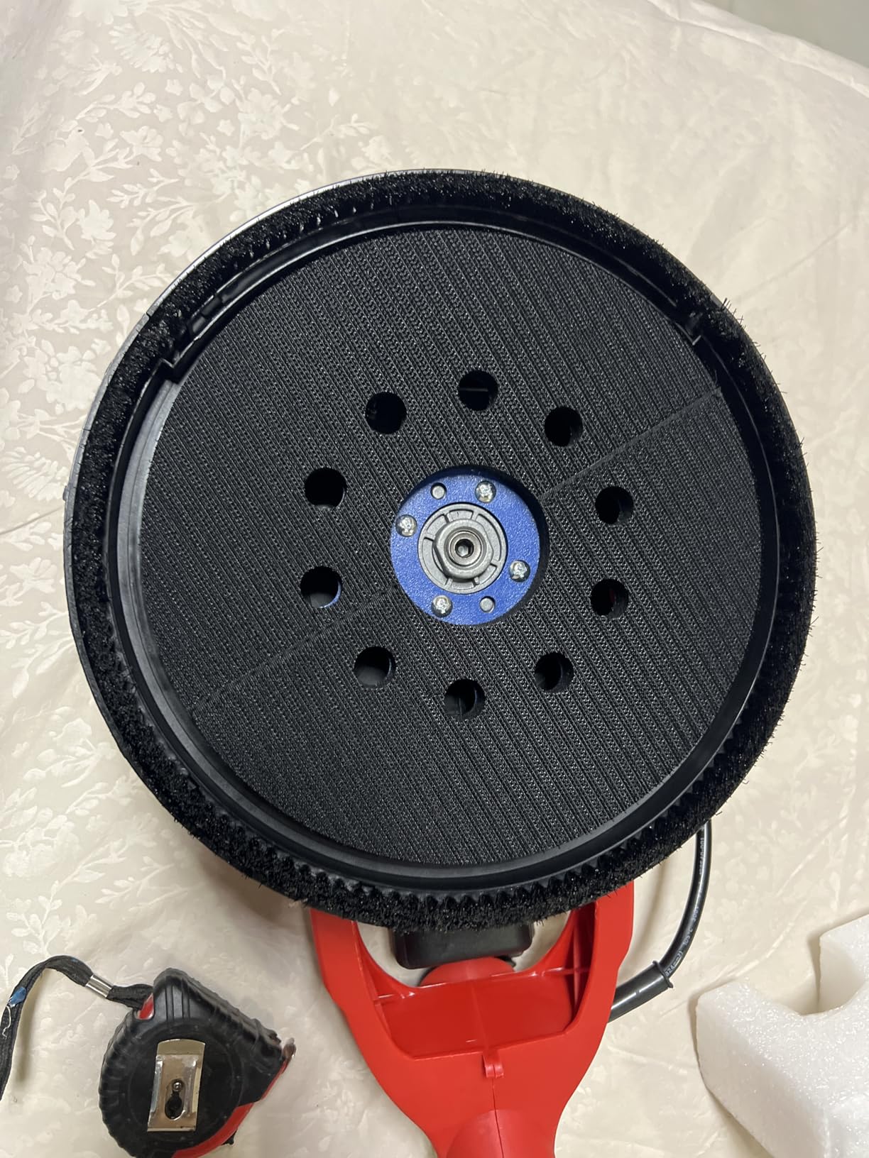 VEVOR Drywall Sander 850W, Electric Drywall Sander Variable Speed 800-1750 RPM, Foldable Sheetrock Sander with Telescope Handle, Electric Sander with LED Strip Light and Vacuum Bag, Wall Sander customer photo 2