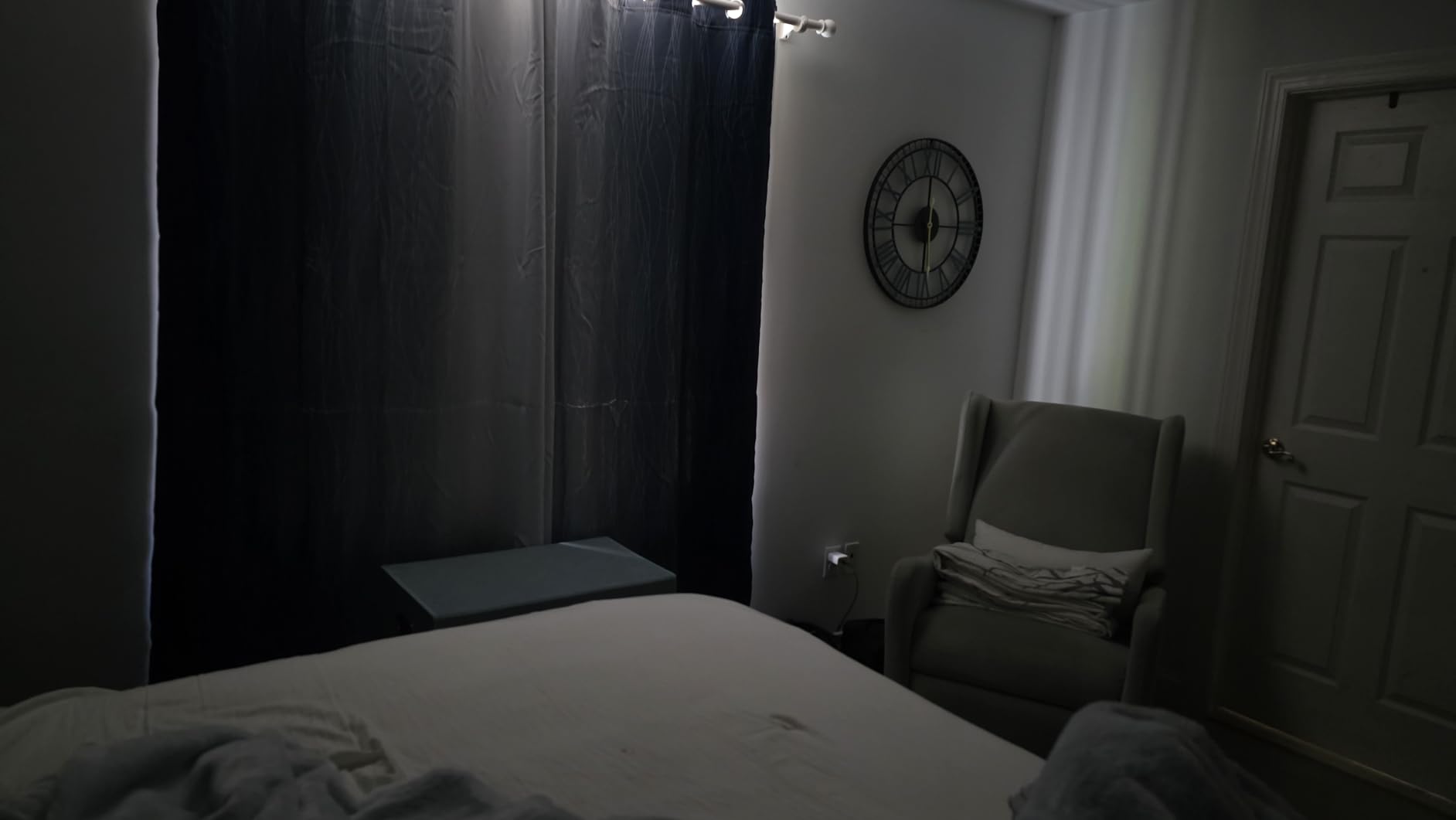 Estelar Textiler Thermal Insulated Blackout Curtains for Bedroom, Ombre Black and Greyish White Blackout Drapes for Living Room, Gradient Full Light Blocking Energy Saving Curtains, 52Wx84L, 2 Panels customer photo 2