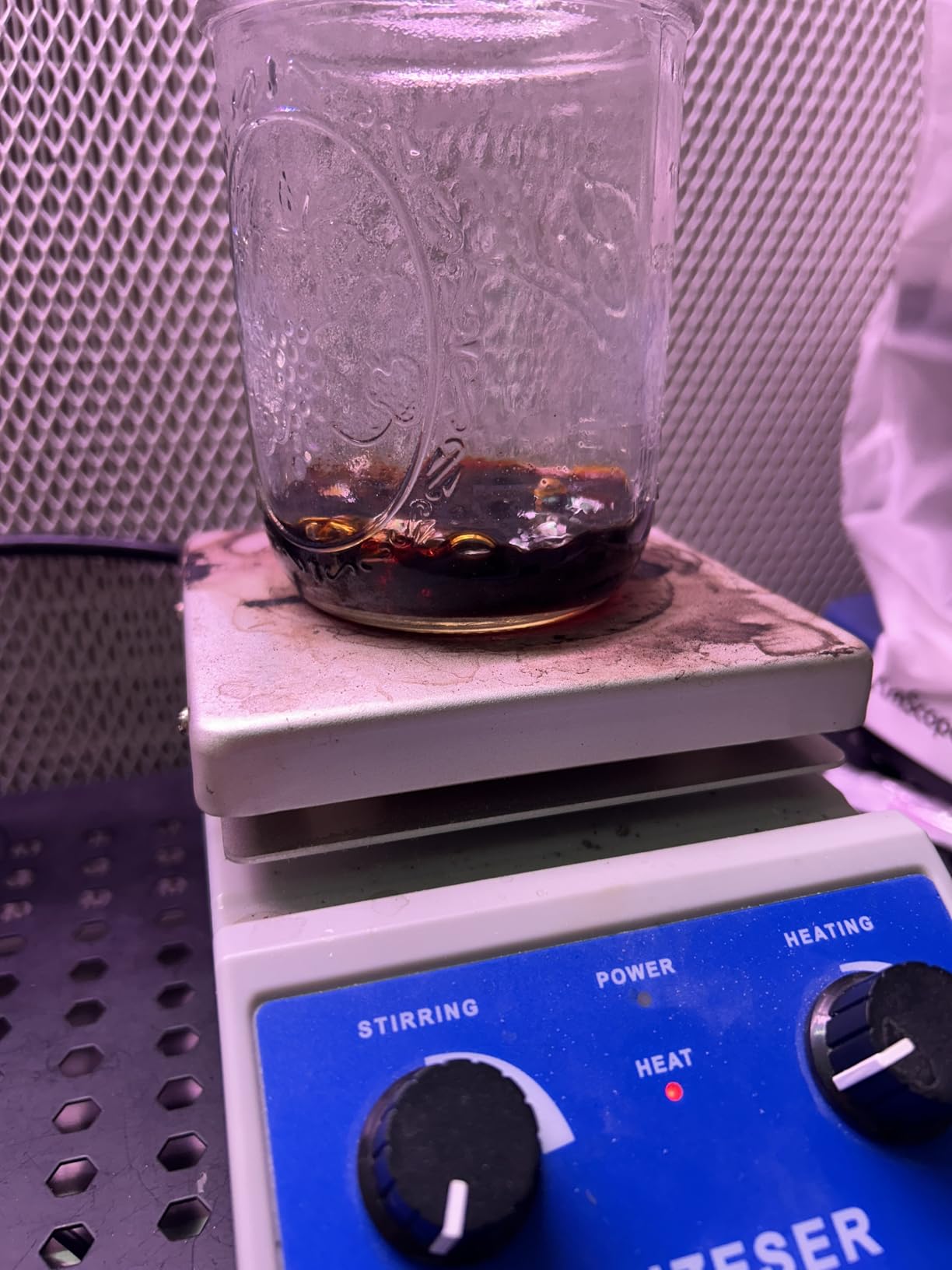 Magnetic Stirrer Hot Plate w/Stir Bar, 100-2000rpm Magnetic Hotplate Stirrer, 180W Heating Power Hot Plate Stirrer, Max 520°F Hot Plate with Magnetic Stirrer customer photo 1