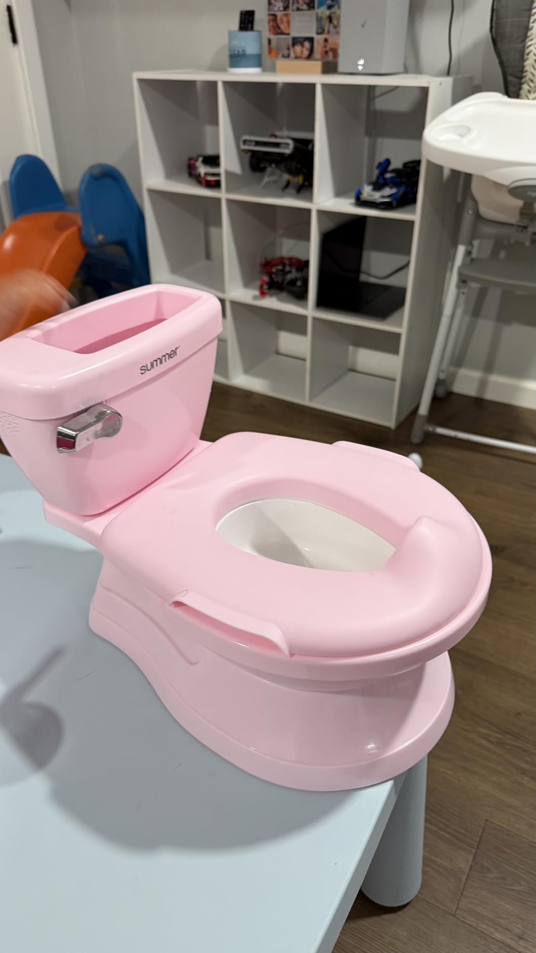 Ingenuity My Size Potty Pro 2-in-1 Potty Training Toilet, Floor Potty with Removable Potty Seat for Standard Toilets, Realistic Flushing Sound, For Toddlers Ages 18+ months, Up to 50 lb customer photo 2