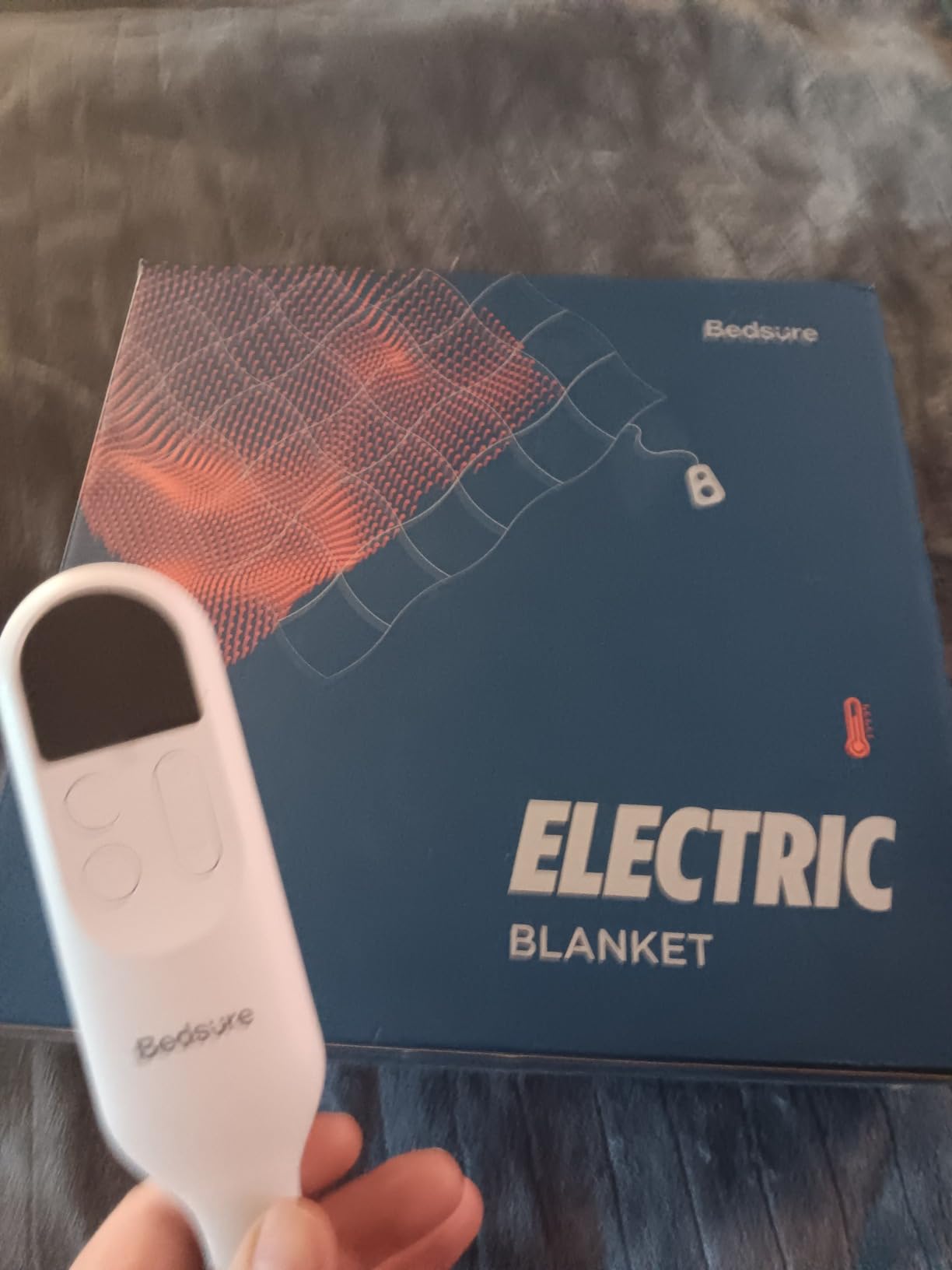 Bedsure Electric Blanket Queen Size - Dual Control Heated Blanket Queen, GentleSoft Fast Heating with 10 Time Settings & 10 Heat Settings customer photo 1