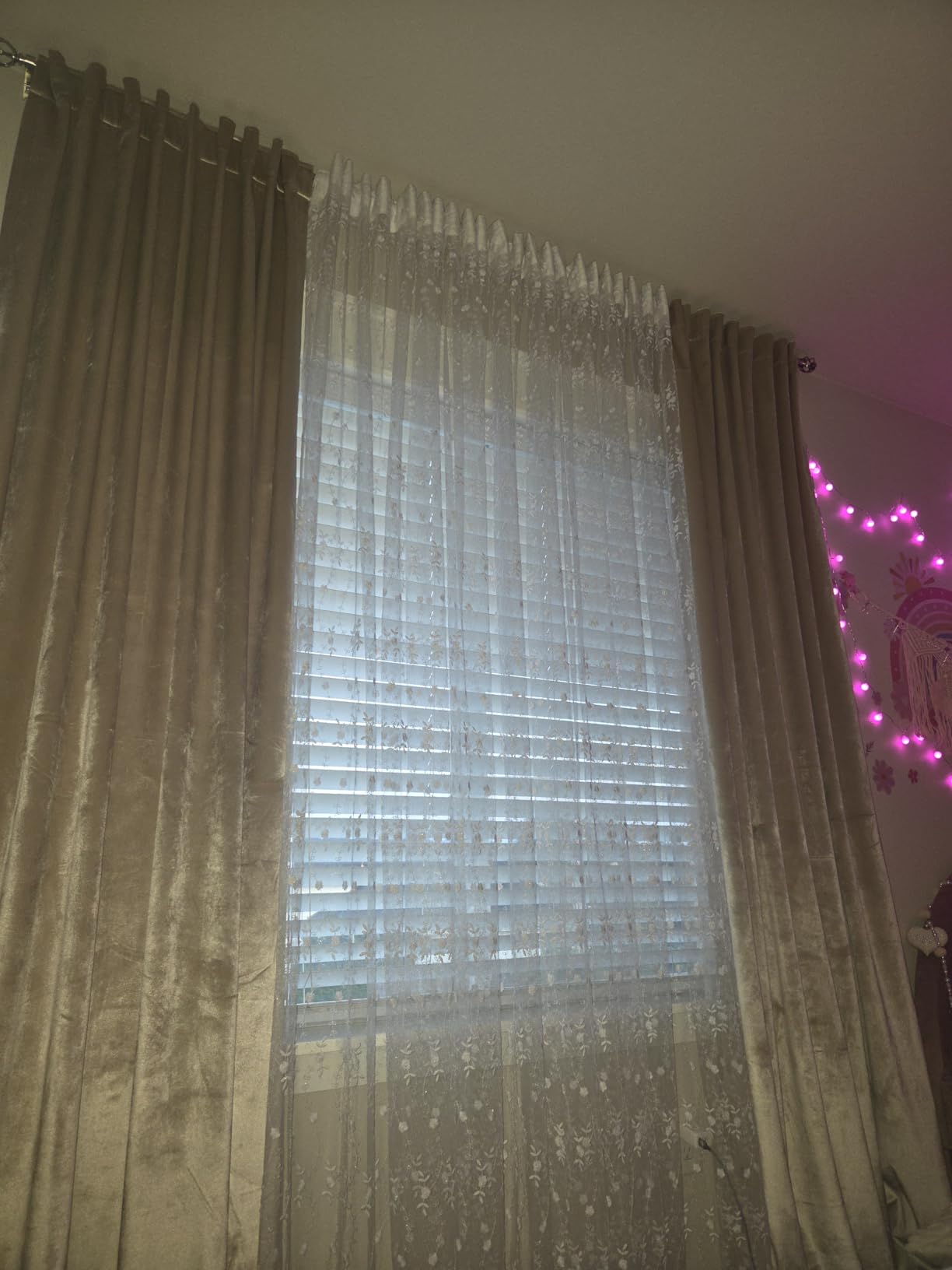 PRIMROSE Champagne Velvet Curtains 84 inch Long for Living Room,Set of 2 Panels Blackout Rod Pocket Back Tab Window Treatment Room Darkening Heavy Decorative Curtains Drapes for Bedroom customer photo 1