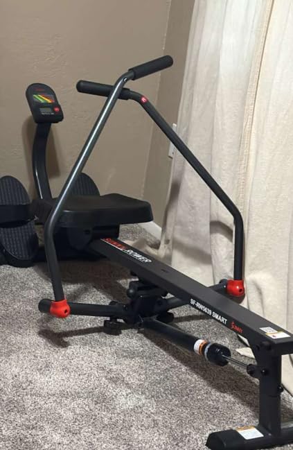 Sunny Health & Fitness Smart 360° Full-Motion Rowing Machine, Low-Impact Full-Body Workout Rower, Extended Motion Range & Space-Saving Design, Free SunnyFit App Connection customer photo 1