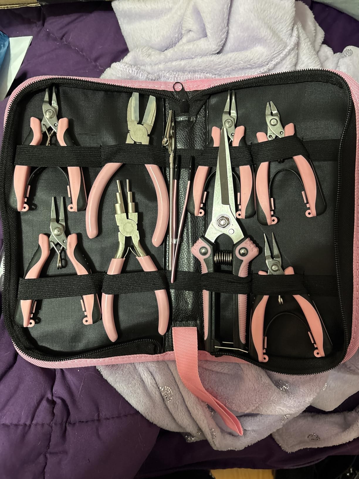 Toolour Jewelry Pliers Set Jeweler Making Tools for Adults, 11pcs Professional Jewelry Pliers Tool Kit with Jewellery Making Supplies for DIY Beading Crafting Crimping Cutting Repair customer photo 1