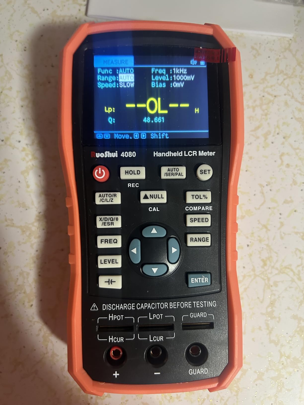 Handheld LCR Meter 100Hz-100KHz, 0.2% Accuracy, Digital Bridge Multimeter for Capacitance, Inductance, Resistance Testing, with ESR Calibration (4080) customer photo 2