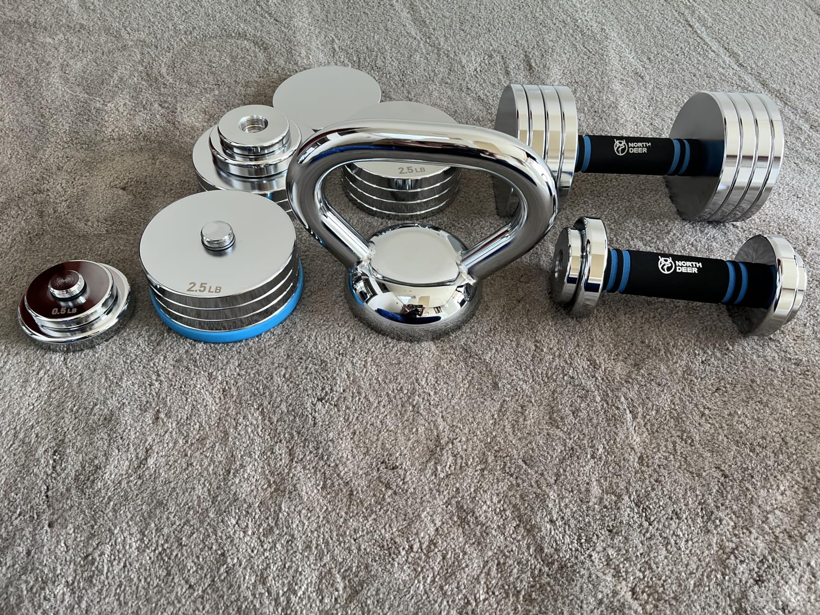 Northdeer Adjustable Kettlebell Set for Versatile Home Workouts, Perfect for Strength Training customer photo 2