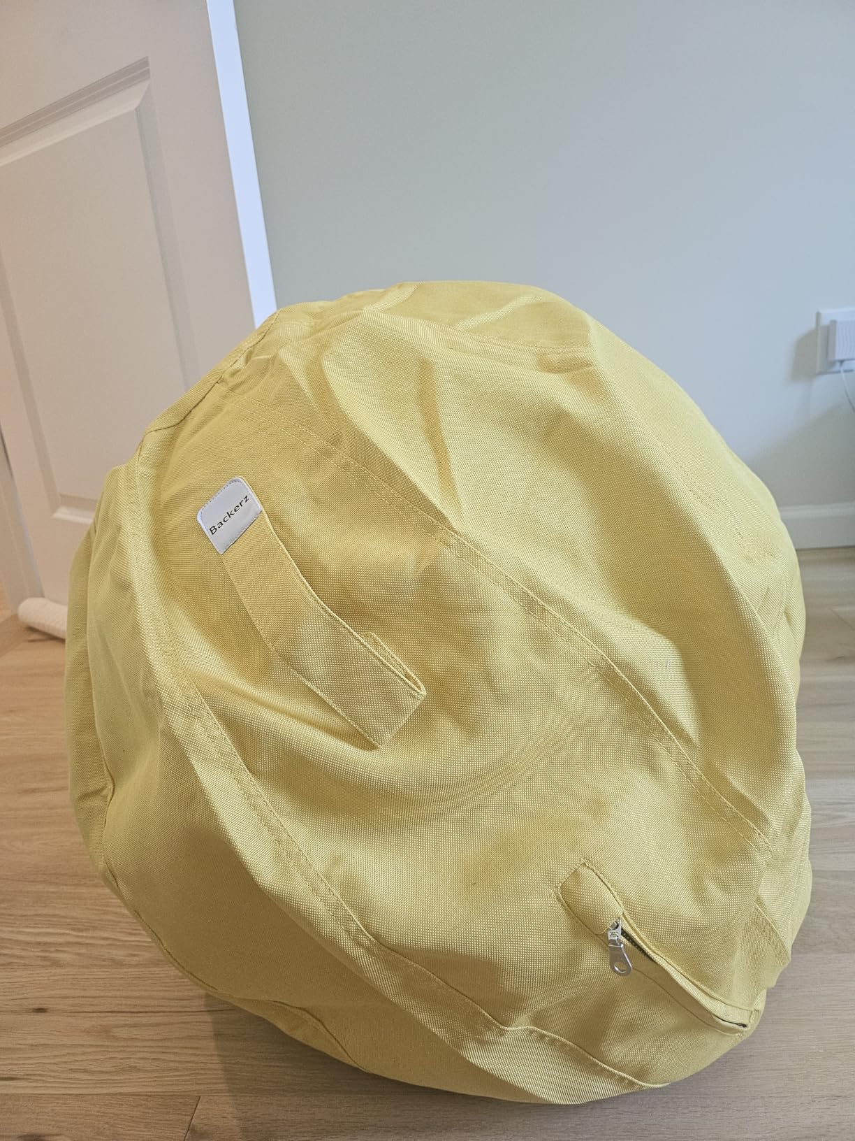 Backerz Balance Ball Chair for Office & Home - Ergonomic Exercise Ball for Posture & Back Pain Relief, Yoga Ball Chair - Sitting Ball with Washable Linen Cover customer photo 2