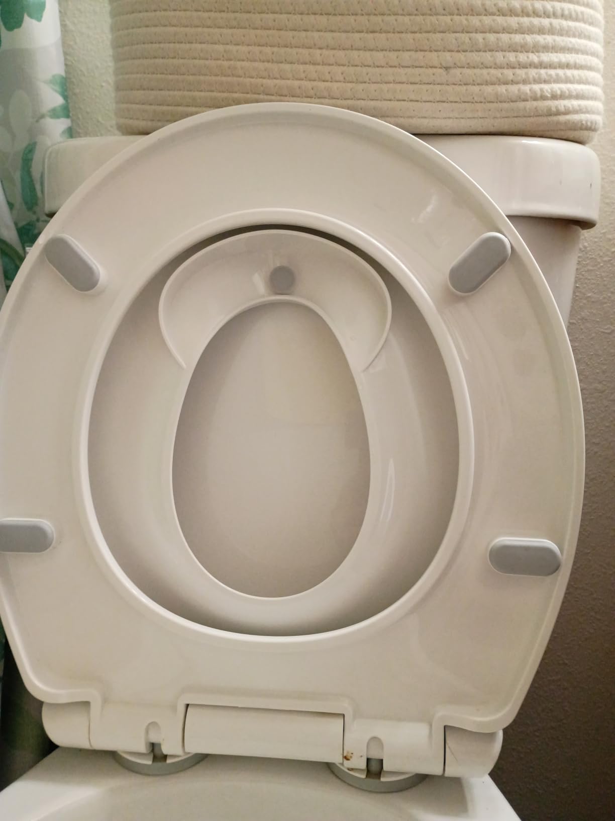 Jool Baby Quick Flip Toilet Seat with Built-in Potty & Splash Guard for Toddler Training, Slow Close (Elongated) customer photo 2
