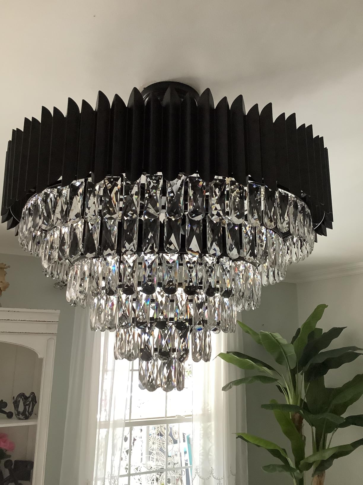 A AXILIXI Large Crystal Chandeliers Modern 30
