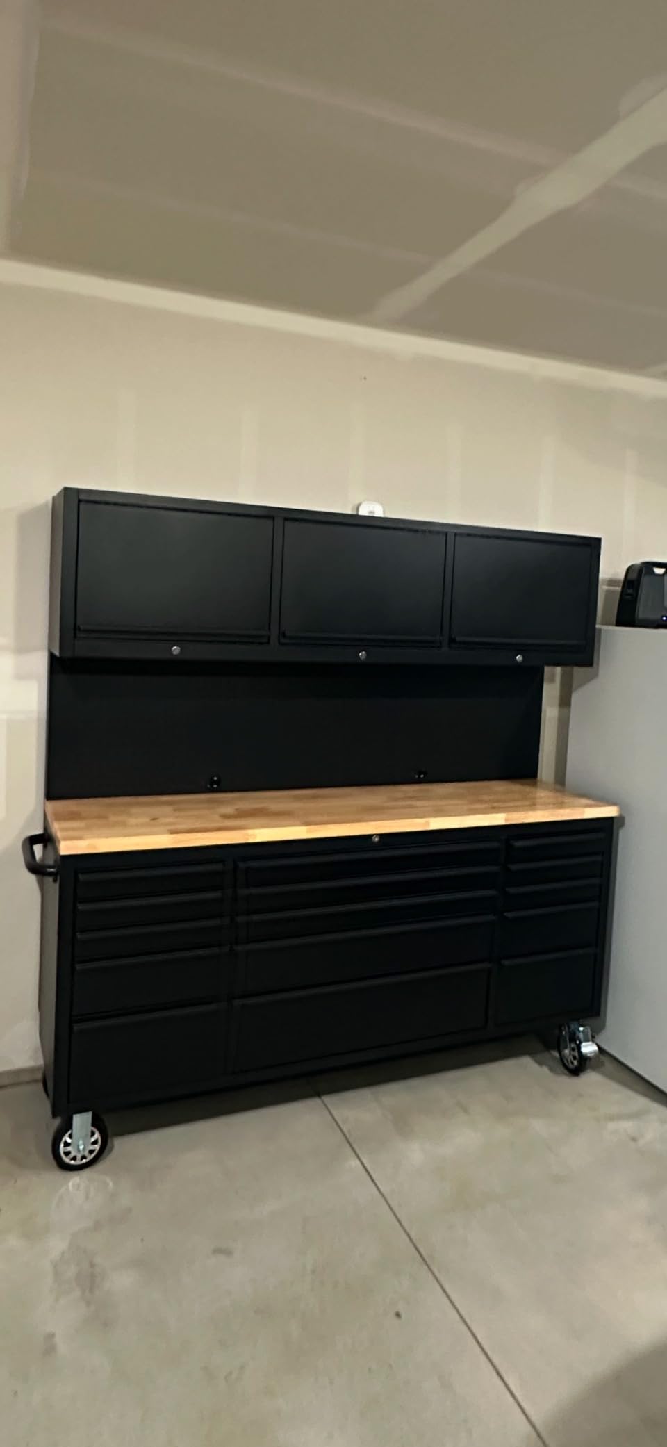 CT Copper Tailor 72-inch Tool Chest Cabinet Rolling Garage Workbench with 15 Storage Drawers and Wheels, 3 Upper Cabinet, Pegboard, Steel Large Tool Box, Stainless Steel customer photo 1
