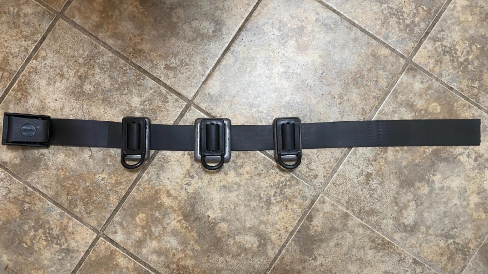 Riffe Rubber Weight Belt (Black) With Glass Filled Nylon Buckle, For Freediving and Spearfishing - Quick-Release Lever Ensures Safety On The Water, 54 Inches Length customer photo 1