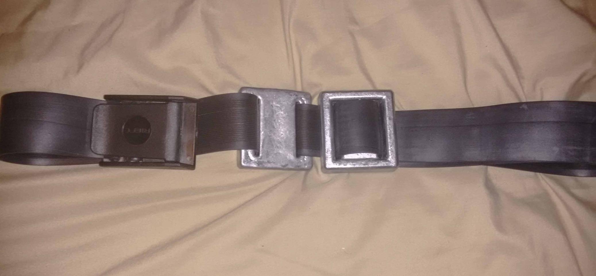 Riffe Rubber Weight Belt (Black) With Glass Filled Nylon Buckle, For Freediving and Spearfishing - Quick-Release Lever Ensures Safety On The Water, 54 Inches Length customer photo 2