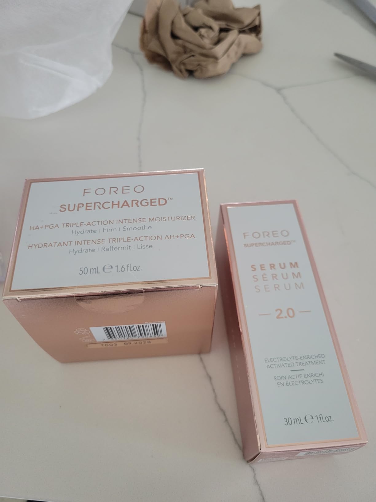 FOREO Total Facelift Bundle - BEAR 2 Advanced Microcurrent Facial Device + SUPERCHARGED SERUM 2.0 + SUPERCHARGED HA+PGA Triple Action Intense Moisturizer - Anti Aging - Skin Care Tools customer photo 2
