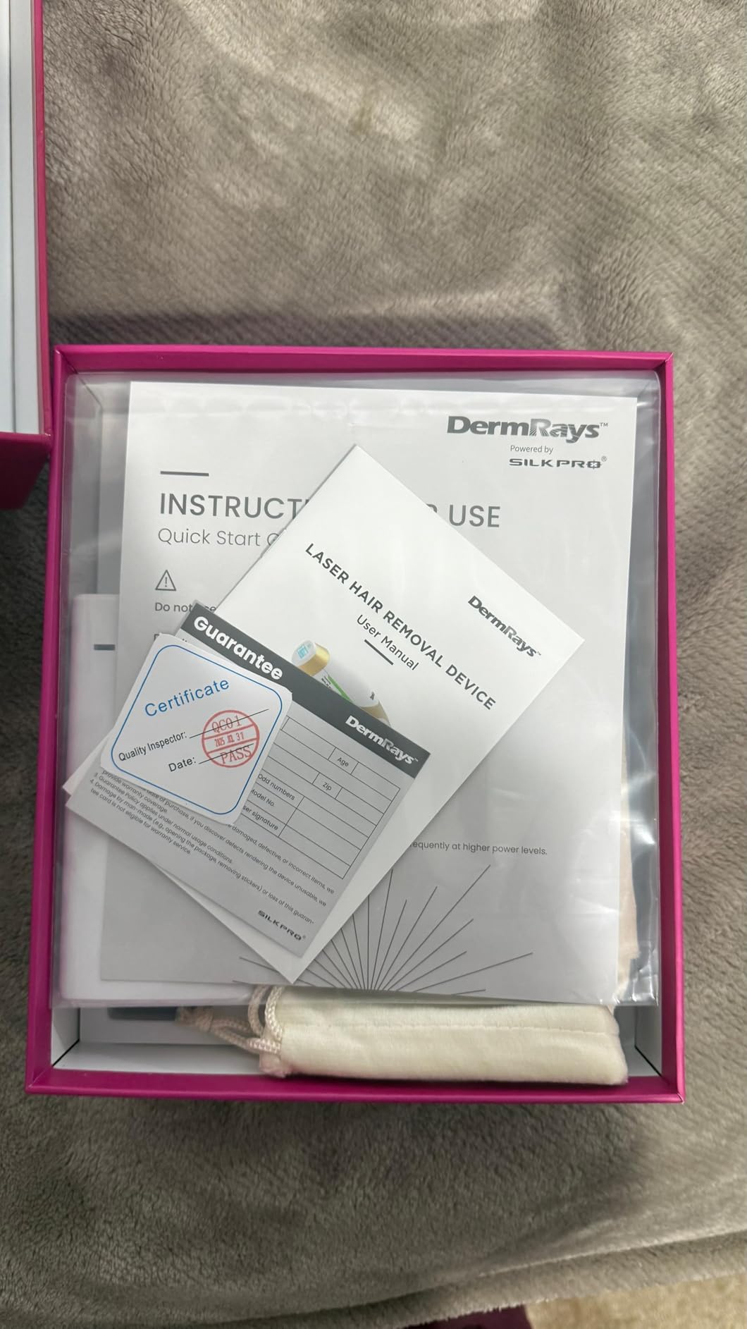 DermRays Diode Laser Hair Removal V8S, FDA-Cleared Home-Use 810nm Laser Device customer photo 1