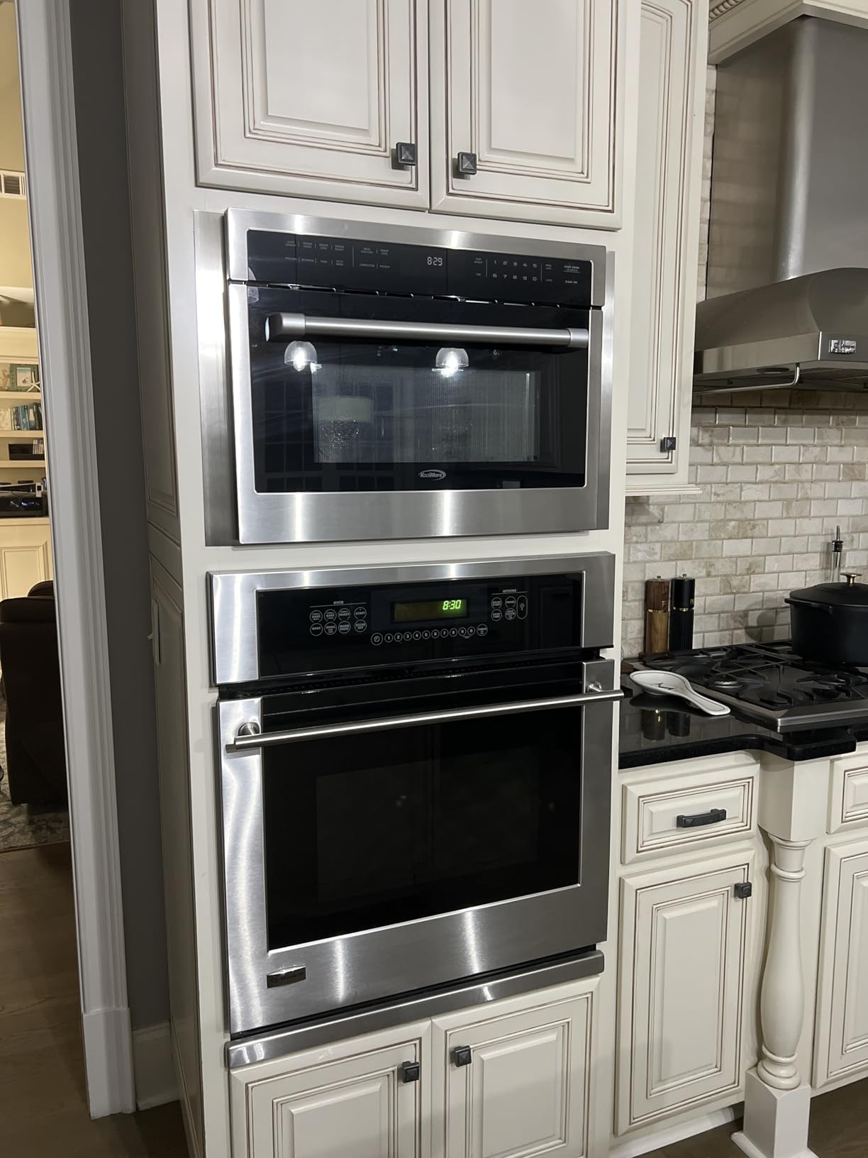 KoolMore 30 in. Built-in Microwave with Convection Oven and Air Fryer, 1000W Power with 10 Levels, UL Listed and 1.6 cu. ft. Capacity in Stainless-Steel (KM-CWO30-SS) customer photo 1