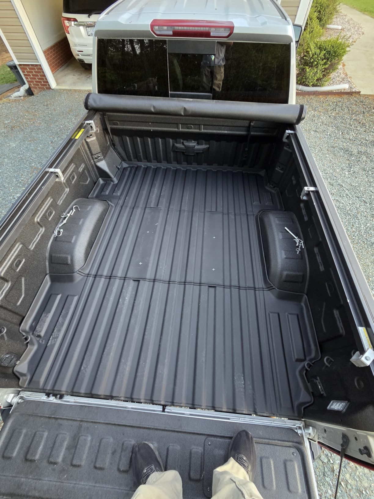 TripleAliners Truck Mat Compatible with 2019-2026 Chevy Silverado/GMC Sierra 1500 5.8FT Accessories, Truck Bed Mat Heavy Duty Custom Fit All Weather Protection TPE Pickup Bed Liner customer photo 2