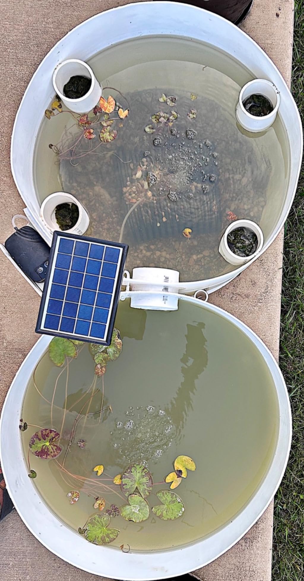 NFESOLAR 4W Solar Aerator for Pond with Built-in 2200mAh Battery Backup, 3 Working Modes, 2 Air Stones, Solar Air Pump for fish Pond Stock Tank Hydroponics customer photo 2