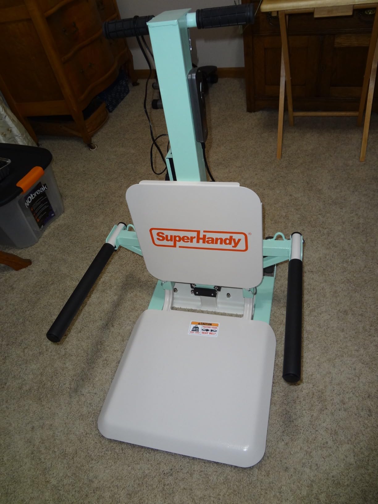 SuperHandy GoRise FC Electric Floor to Chair Lift for Seniors and People with Disabilities - 400 Lbs Capacity, Seating Transfer Assistance, Magnetic Remote customer photo 2