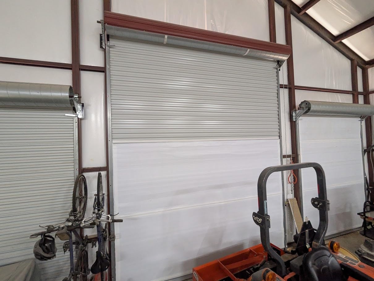 BlueTex Roll Up Garage Door Insulation Kit for Cooling Down Metal Buildings - Easy to Install Complete Insulation for 2 Garage Doors Up to 10'x10' or Large Single Door (10'x10' - 2 Doors) customer photo 1