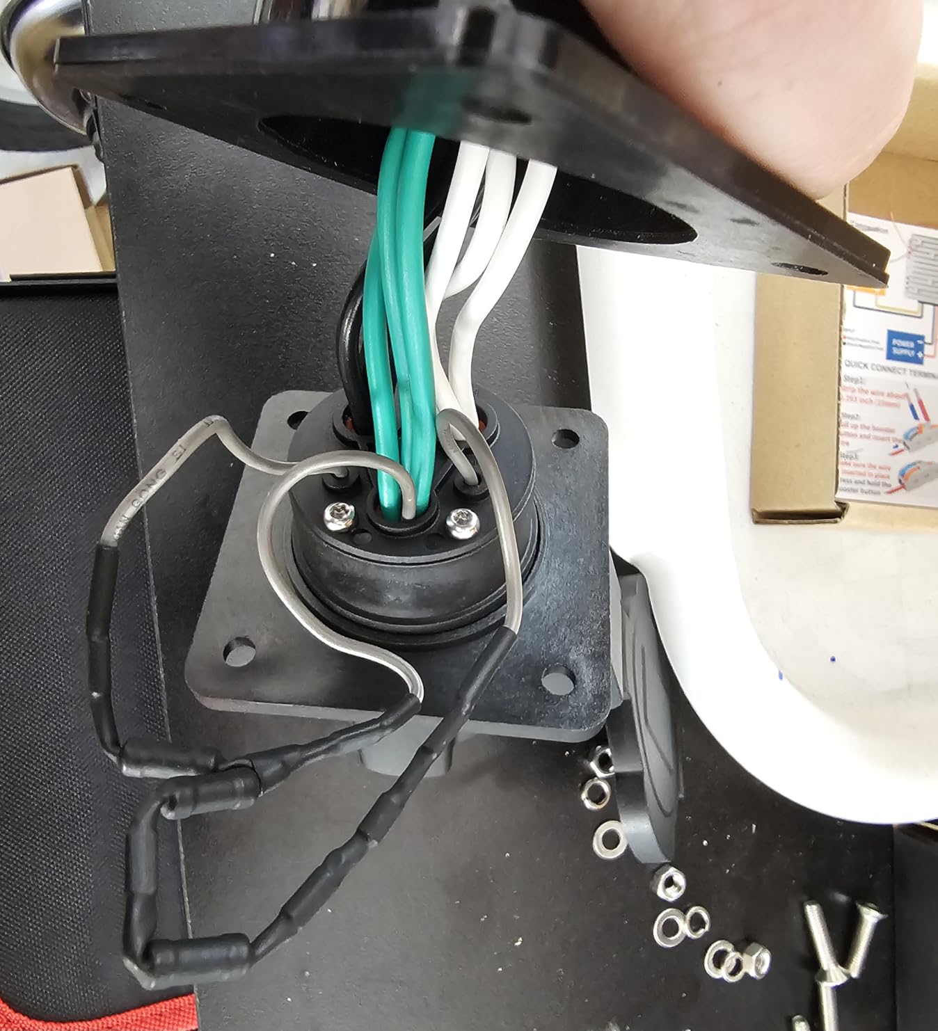 J1772 to Nema 5-15/5-20 Discharger, EV Station Charging Adapter with 0.2M Cable and Three Socket Holes,EV Adapter Plug,J1772 to Nema 5-20 for E-Bike/Scooter/One Wheel, 3 PLUGE customer photo 2
