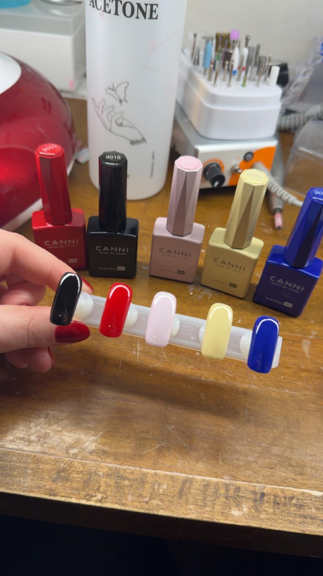 CANNI CC1 30Pcs 9ML Hema-free Gel Nail Polish Set, Black Pink Nude Red Blue Green Gel Polish Kit Color Soak Off LED Nail Gel Polish Set Nail Art Starter Manicure Salon DIY at Home customer photo 1