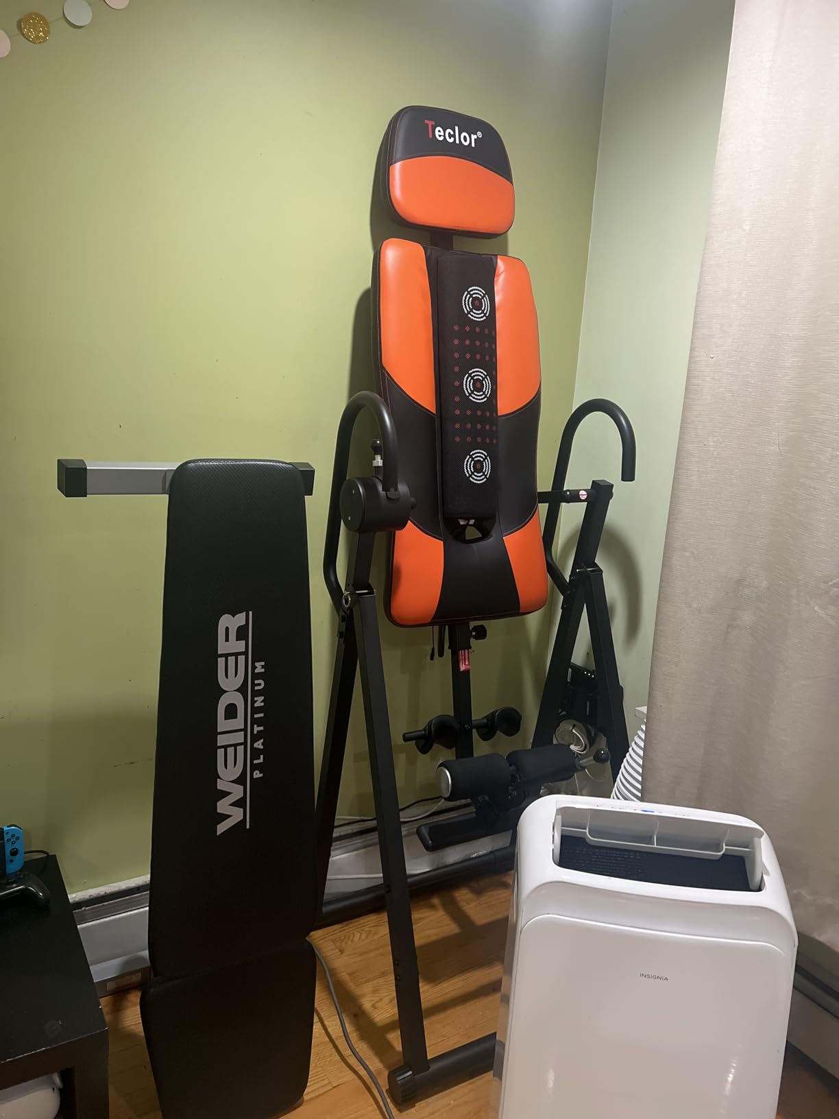 Teclor Inversion Table, Advanced Heat and Massage Function, Strength Training Inversion Table for Back Pain Relief, Heavy Duty Inversion Table 350 lbs Capacity with Wider and Thickened Backrest customer photo 1