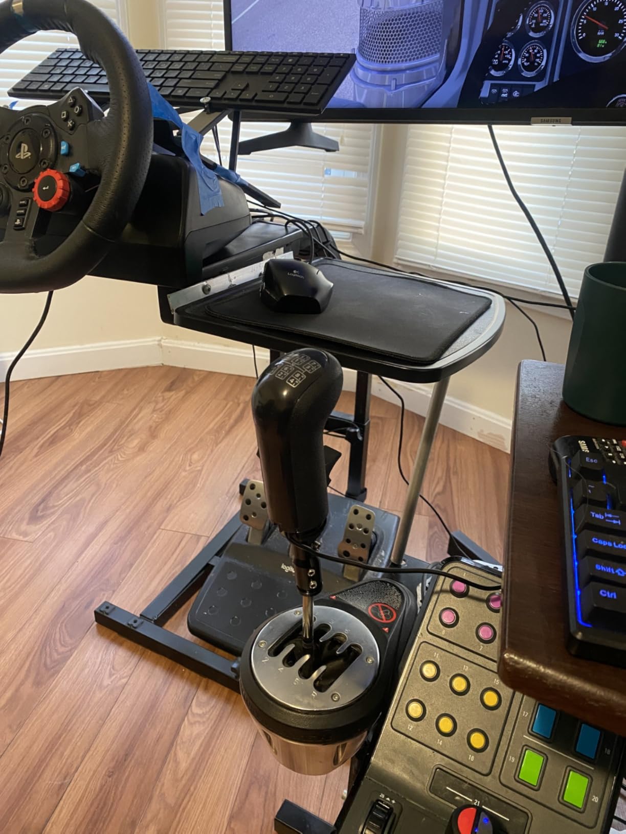AUGFAZ American Truck Simulator Accessories Shifter Shift Knob USB Accessories for ATS ETS2 PC Compatible with Logitech G27 G29 G920 G25 Thrustmaster TH8A Fanatec SQ Moza PXN A7 customer photo 1