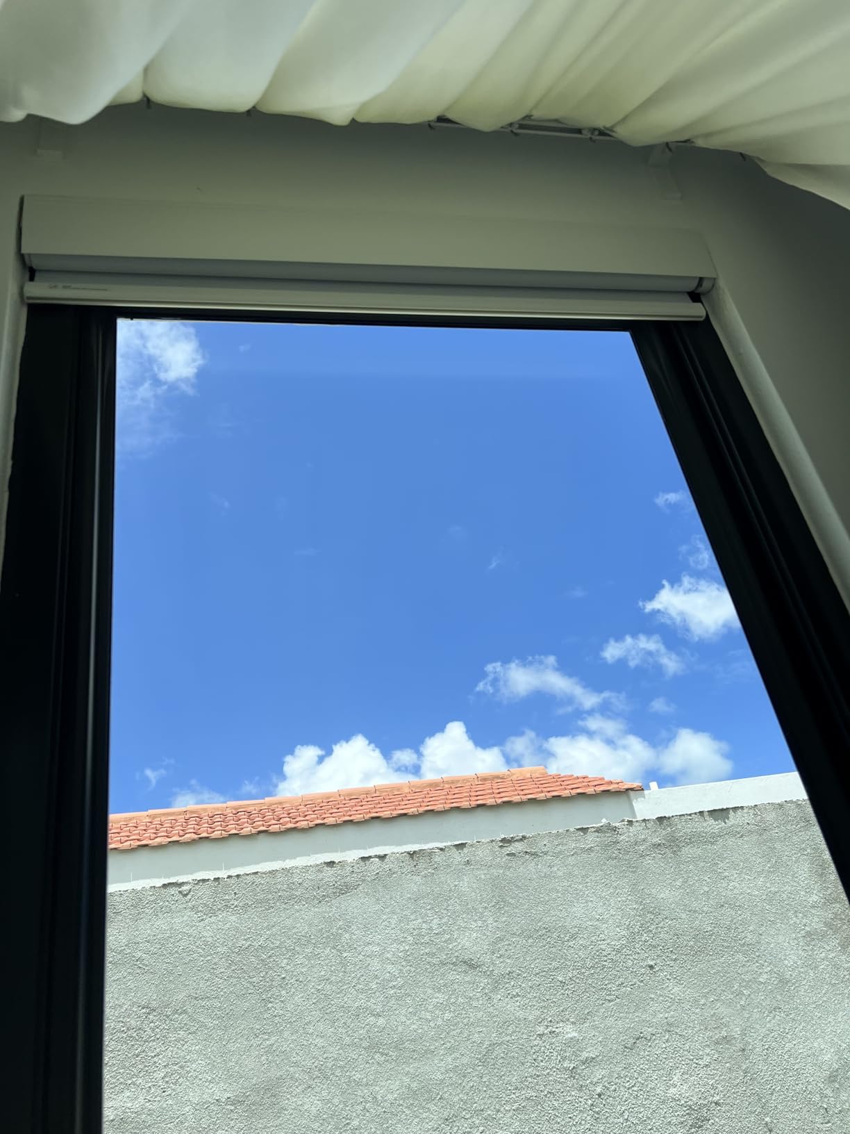 Motorized Blinds - No Drill Automatic Cordless Roller Shades Electric Smart Blinds with Remote Control (Black, 34 x 72), MH100 customer photo 2