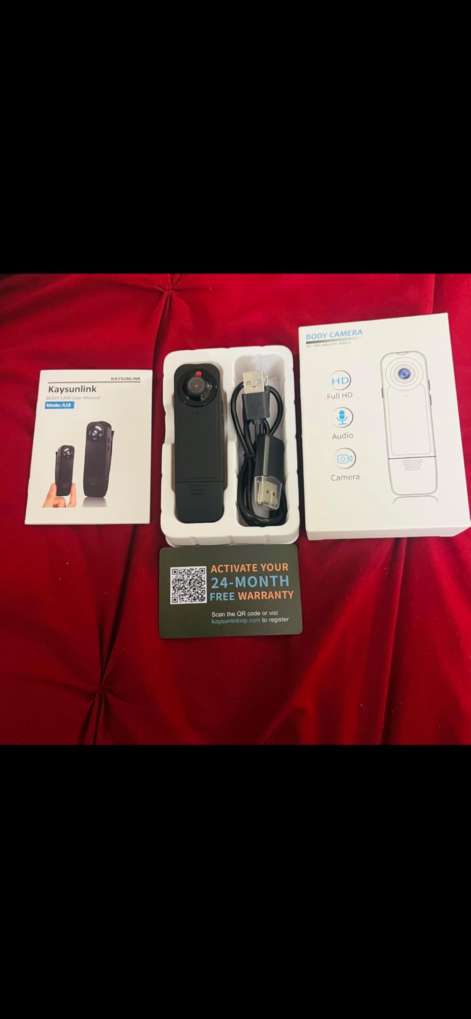 Mini Body Cameras With Audio And Video Recording, POV Camera with 64G Card Body Worn Cam, Wearable Patrol Video Recording Camcorder With Night Version, Camcorder for Security Work Records Traveling customer photo 1