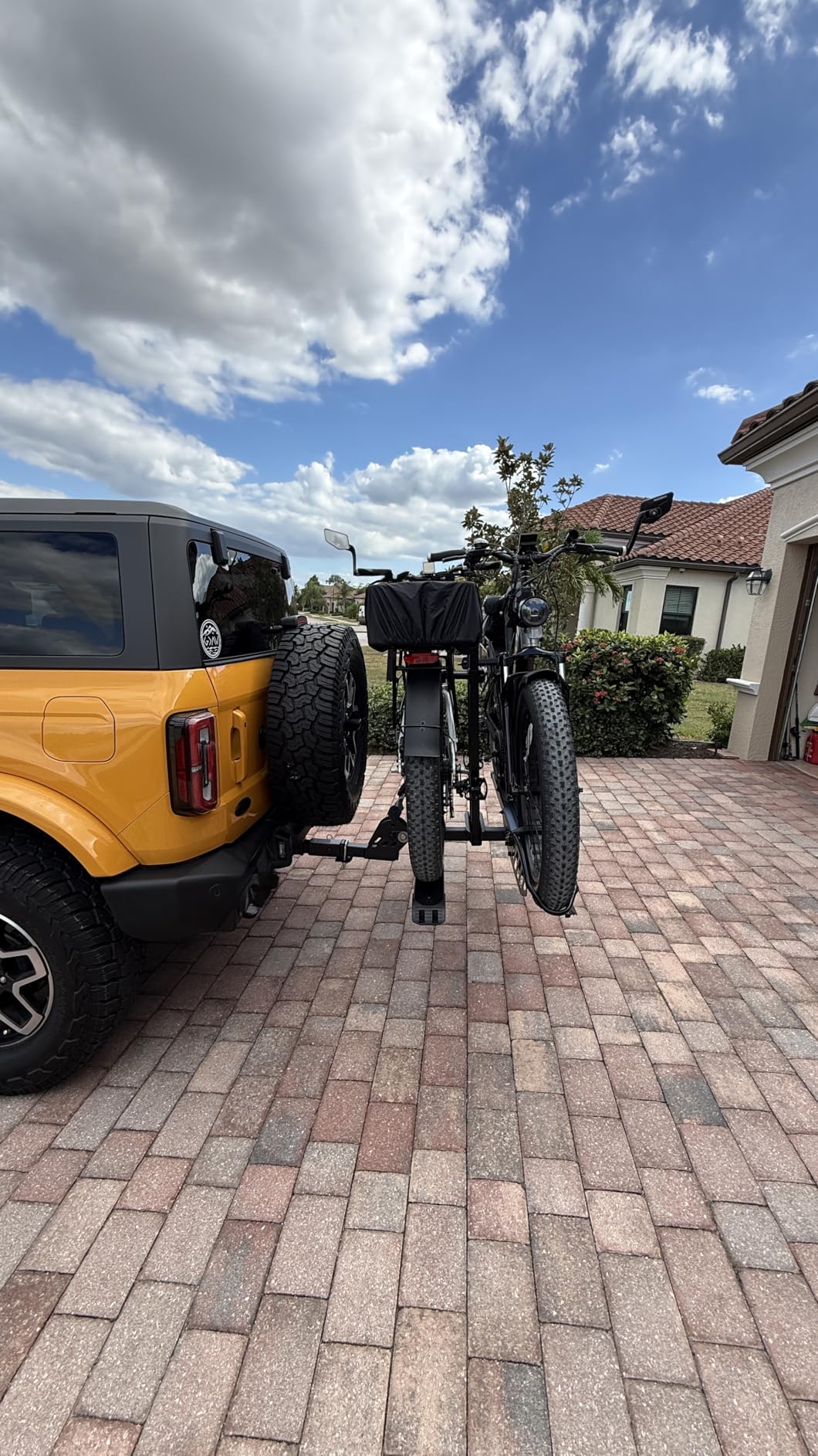 CRAVOT CyberRack E2 Hitch 2 EBike Rack with Ramp, 200 lbs Capacity Electric Bike Carrier Foldable Platform Mount, Up to 5-inch Fat Tire Bicycle for 2'' Receiver Cars Trucks SUVs Minivans RV, Trailer customer photo 1