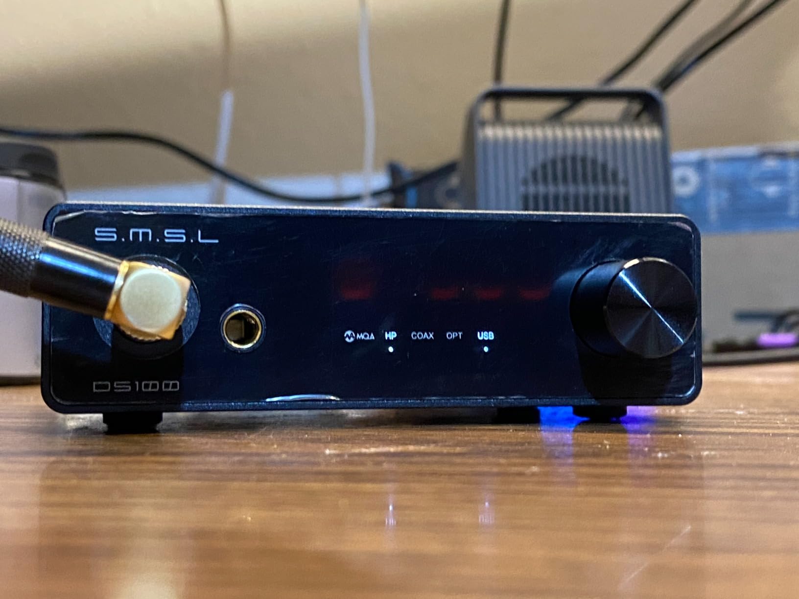 SMSL DS100 MQA MQA-CD DAC Headphone Amp CS43131 Chip 6.35mm & Balanced 4.4mm Headphone Amplifier Mini Audio Decoder USB Optical Coaxial Desktop Stereo DAC XU316 768kHz/32Bit DSD256 for Home Audio customer photo 1